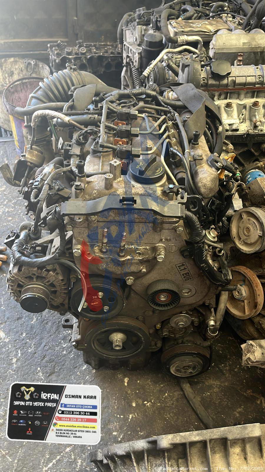 2009 2015 KİA PİCANTO 1.1 EURO 6 DİZEL KOMPLE MOTOR [D3FA]